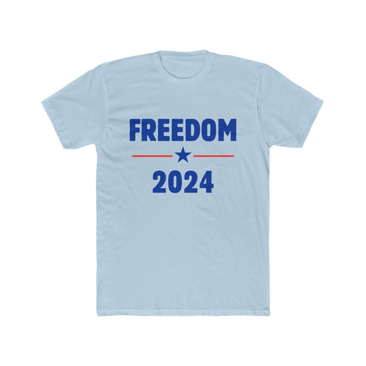 Men's Cotton Crew Tee - FREEDOM 2024