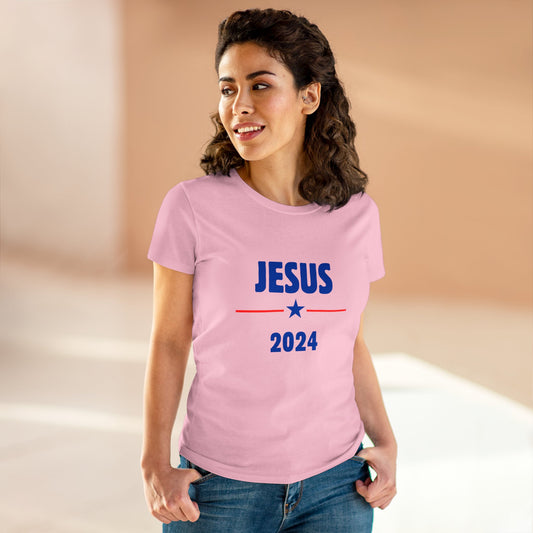 Women's Midweight Cotton Tee - JESUS 2024