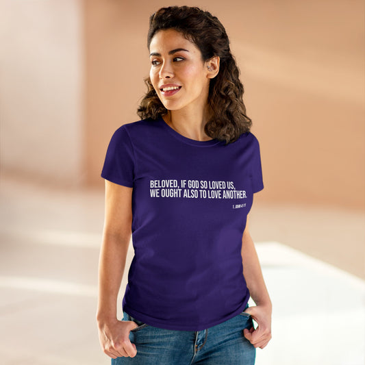 Women's Midweight Cotton Tee - John 4:11